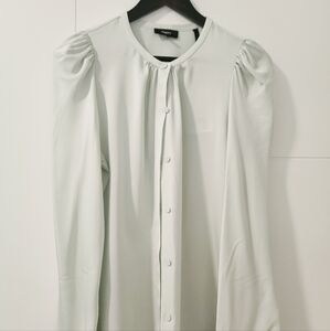 Theory Silk Blouse - Mint green